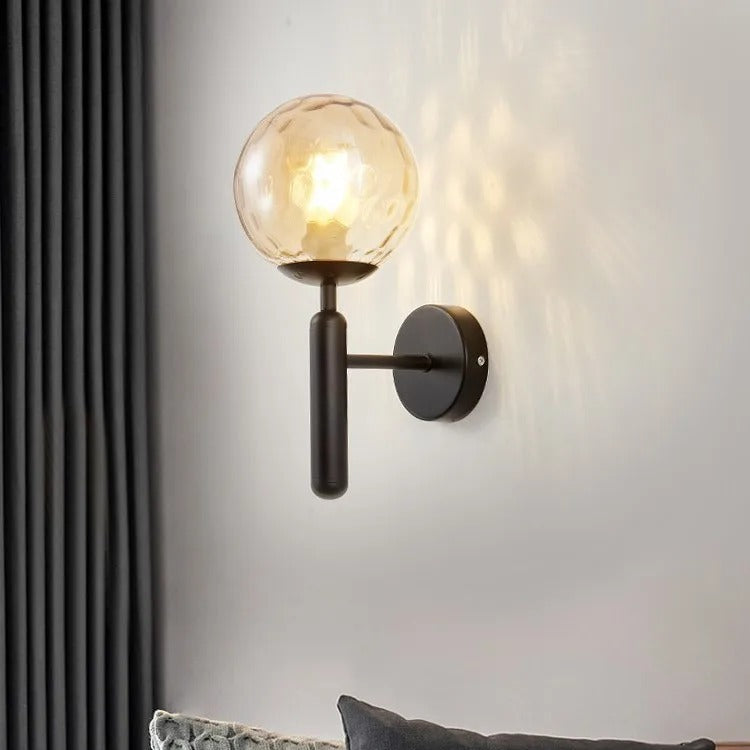 Nordic Style | LED Wall Sconce with Adjustable 3-Colour Lighting | Elegant Brass & Glass Design for Modern Ambience 10