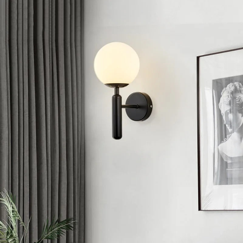 Nordic Style | LED Wall Sconce with Adjustable 3-Colour Lighting | Elegant Brass & Glass Design for Modern Ambience 12