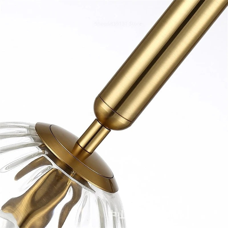 Nordic Style | LED Wall Sconce with Adjustable 3-Colour Lighting | Elegant Brass & Glass Design for Modern Ambience 5