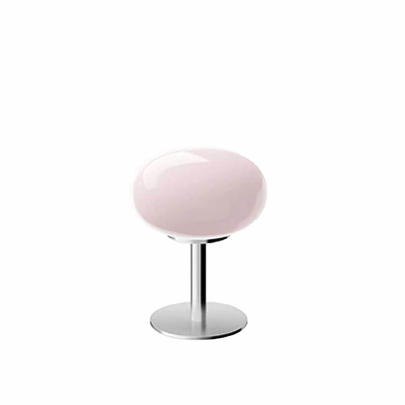 Nordic Vintage | Table Lamp with Round Glass Shade & Wrought Iron Base | Elegant Bedside Lighting for Cozy Ambiance 7