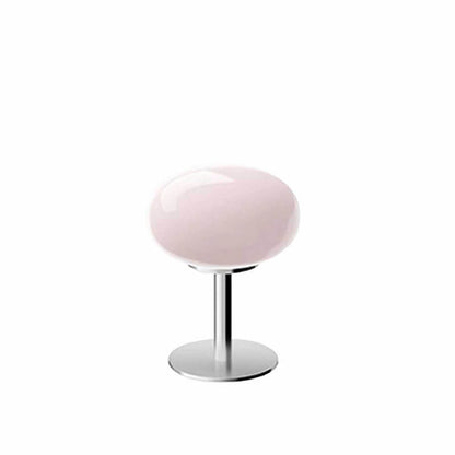 Nordic Vintage | Table Lamp with Round Glass Shade & Wrought Iron Base | Elegant Bedside Lighting for Cozy Ambiance 7
