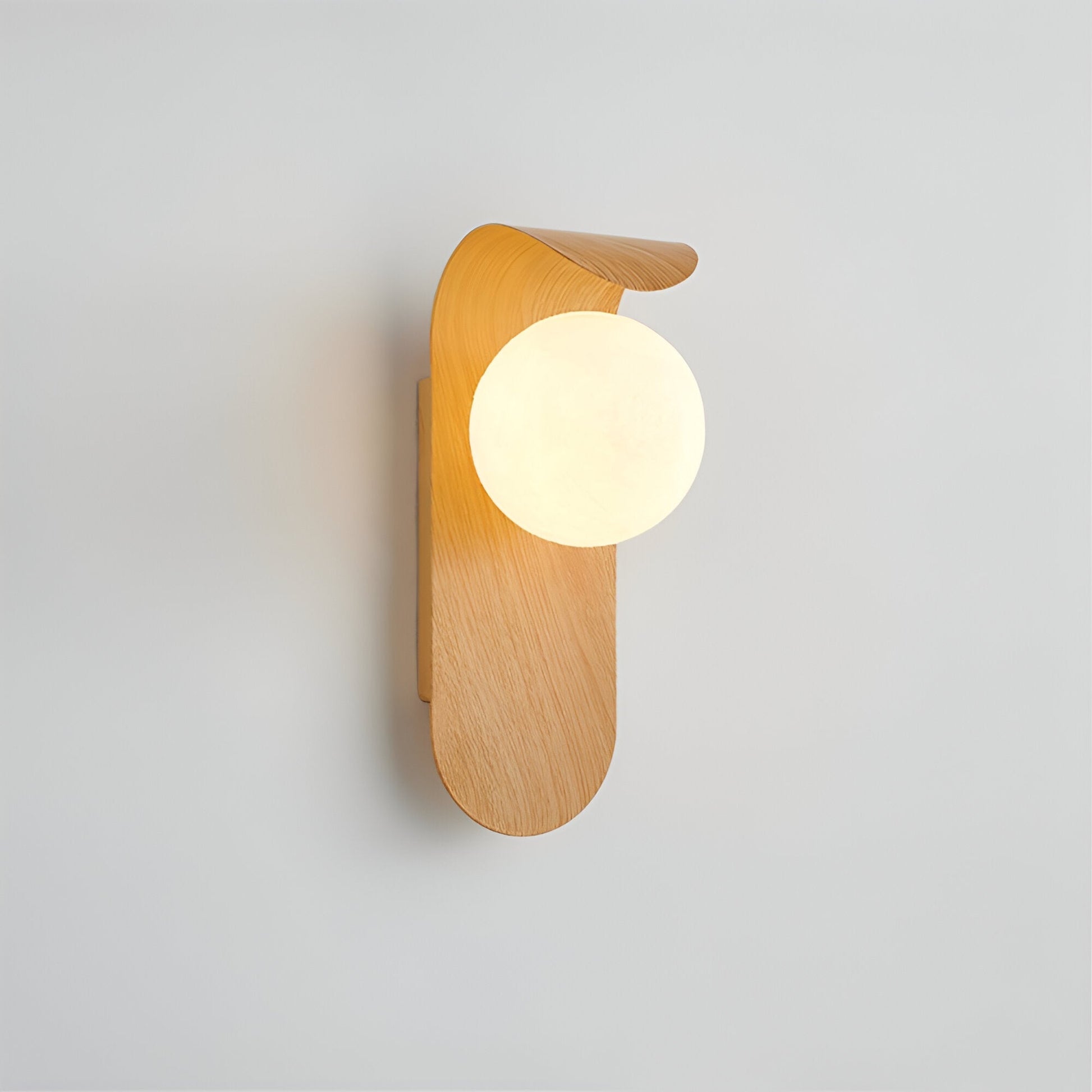 NordicaGlow | Elegant Minimalist Wood LED Wall Sconce Light 6