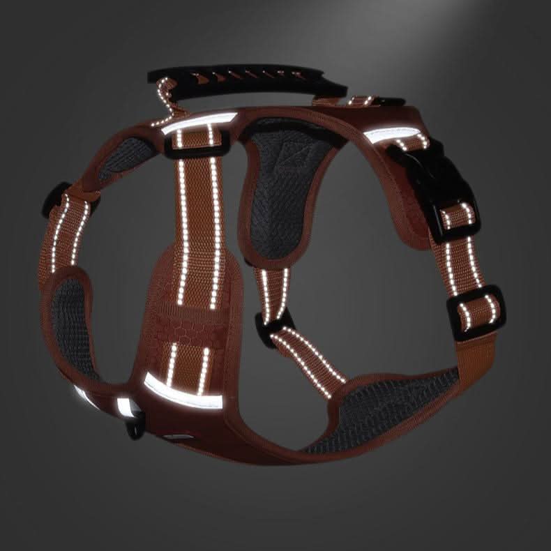 No Pull Dog Harness, Adjustable Anti Pull Harness with Reflective Details, Y Shaped Dog Harness for Small and Large Dogs_03