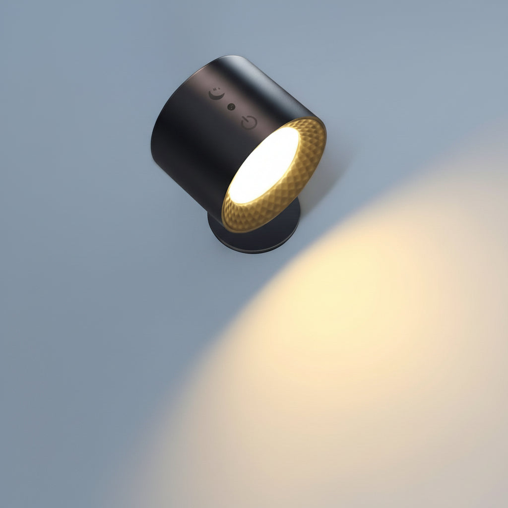 Rechargeable Wall Lights, Dimmable LED Wall Lamp with 360 Rotation, Living Room Wall Light_03