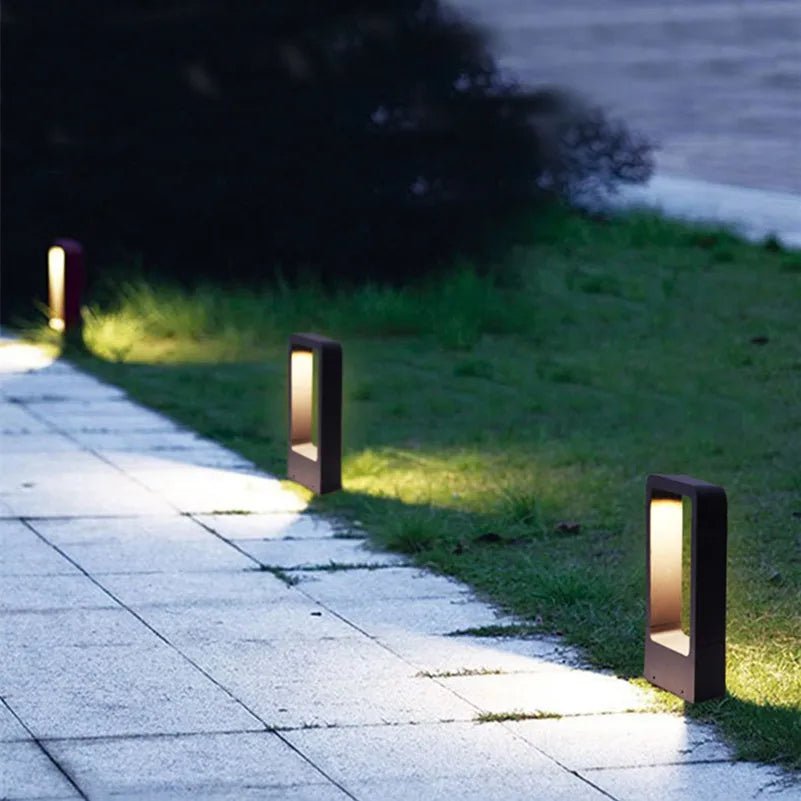 Outdoor Lights, LED Bollard Light for Garden Path and Driveway, Outdoor Garden Lights IP65 with Ground Spike_00