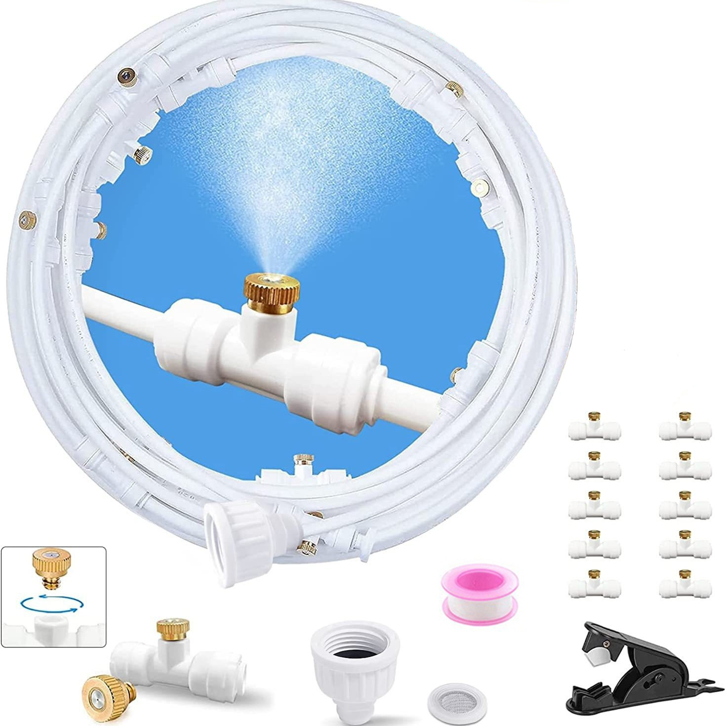 Outdoor Misting System | Quick Setup for Efficient Cooling in Gardens and Patios 0