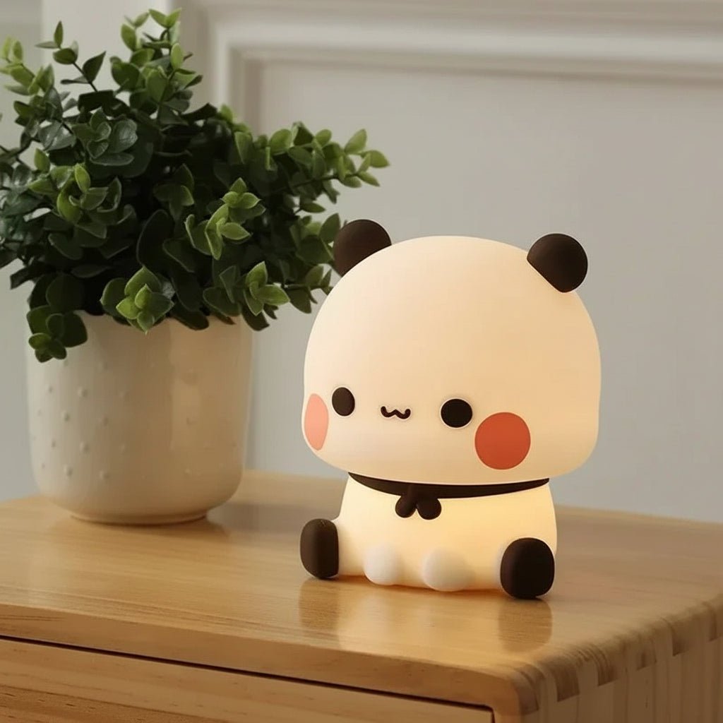 Panda Night Light, Rechargeable Night Light for Bedroom, Cute Animal Lamp with Soft Glow, Mood Light from 14 Years