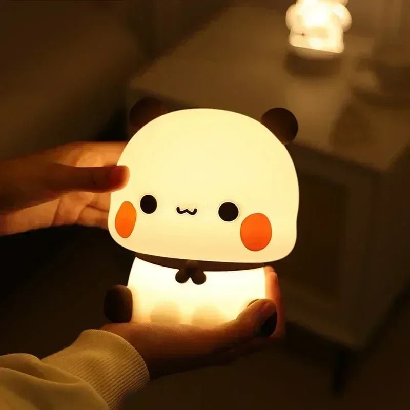 Panda Night Light, Rechargeable Night Light for Bedroom, Cute Animal Lamp with Soft Glow, Mood Light from 14 Years
