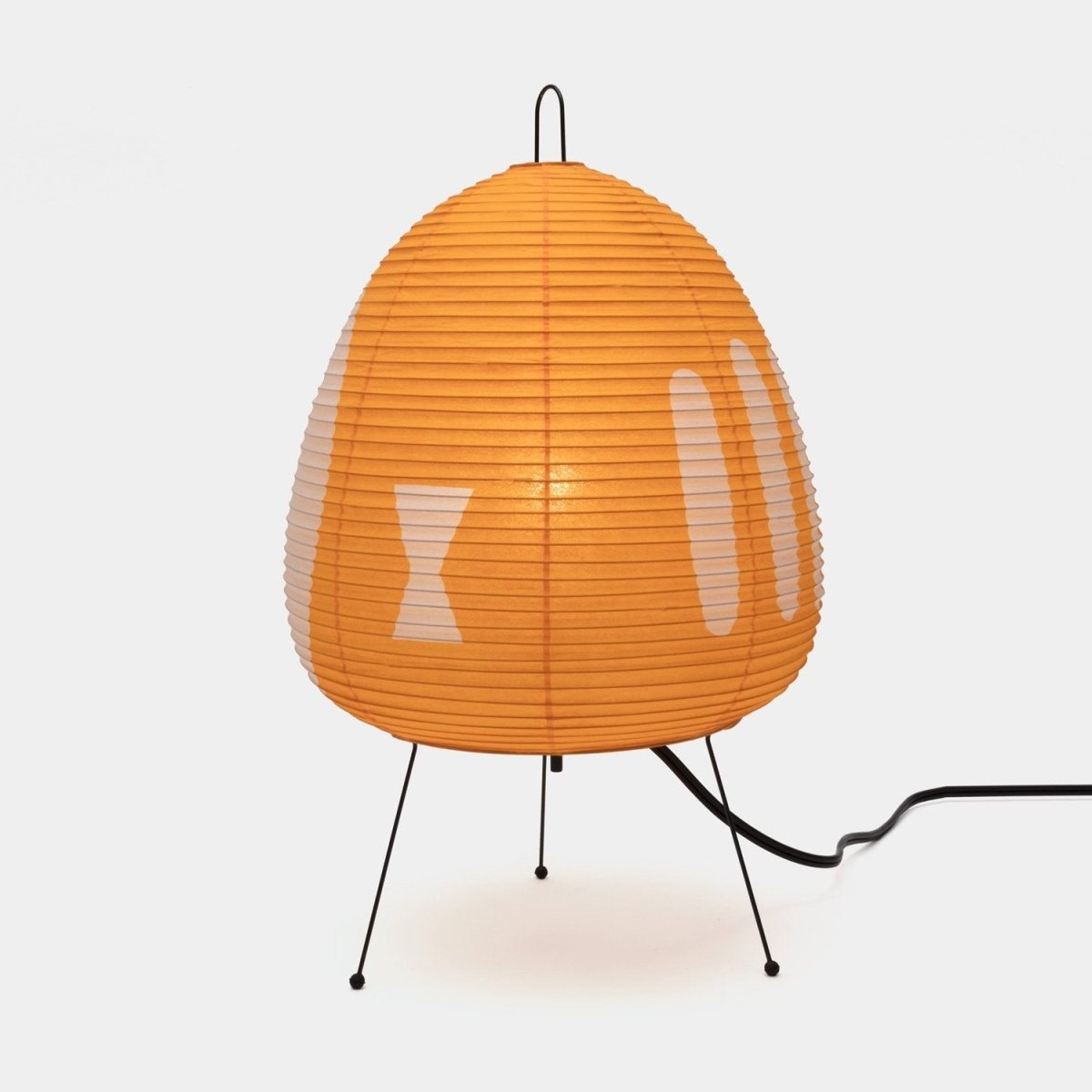 Table Lamp, Rice Paper Lamp with Iron Base, Retro Small Table Lamp for Living Room and Bedroom Mood Lighting_10