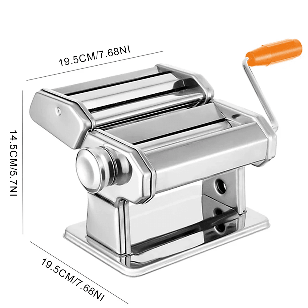 Pasta Maker Machine, Manual Pasta Machine with 7 Thickness Settings, Stainless Steel Pasta Roller and Cutter for Lasagne_07