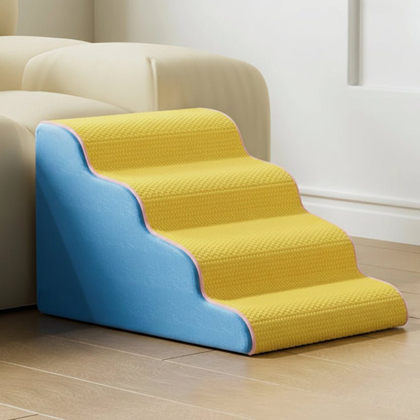 Dog Ramp for Bed and Sofa, Memory Foam Dog Steps for Bed, Dog Stairs for Large Dogs with Removable Cover_04