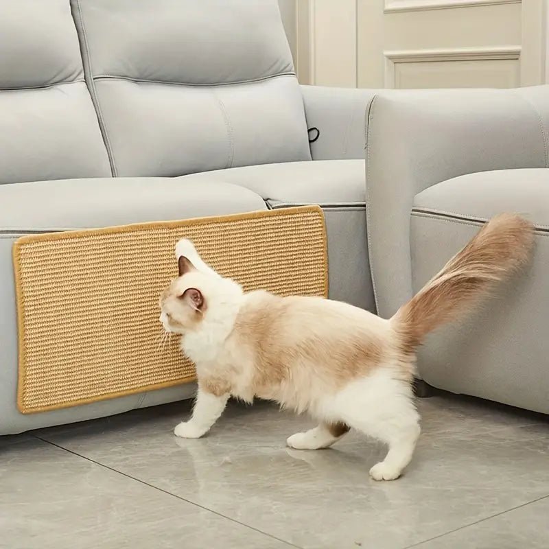 Cat Scratchers, Sisal Cat Scratching Board for Cats of All Sizes, Flat Cat Scratching Mat with MDF Base