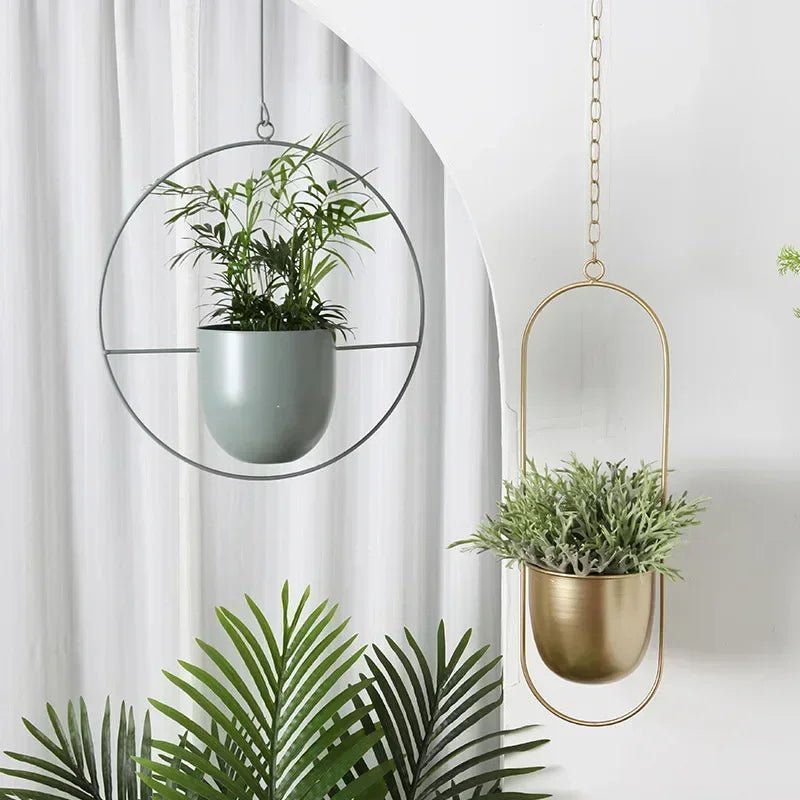 Plant Hangers for Wall, Minimalist Iron Plant Pot Hanger with Adjustable Chain – image 4