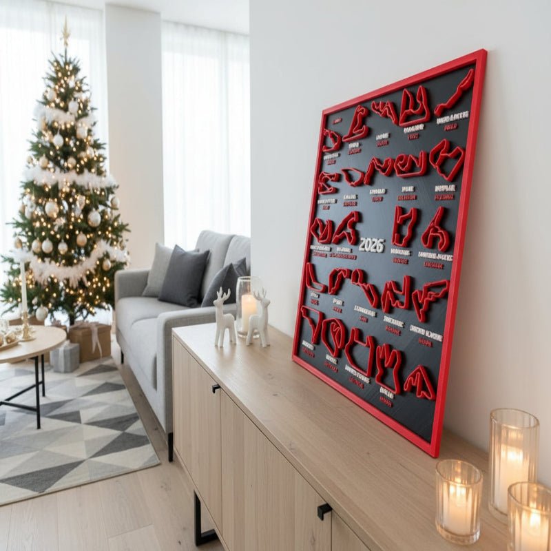 Desk Calendar 2026, 3D Printed Racing Calendar 2026 with Stand – image 4