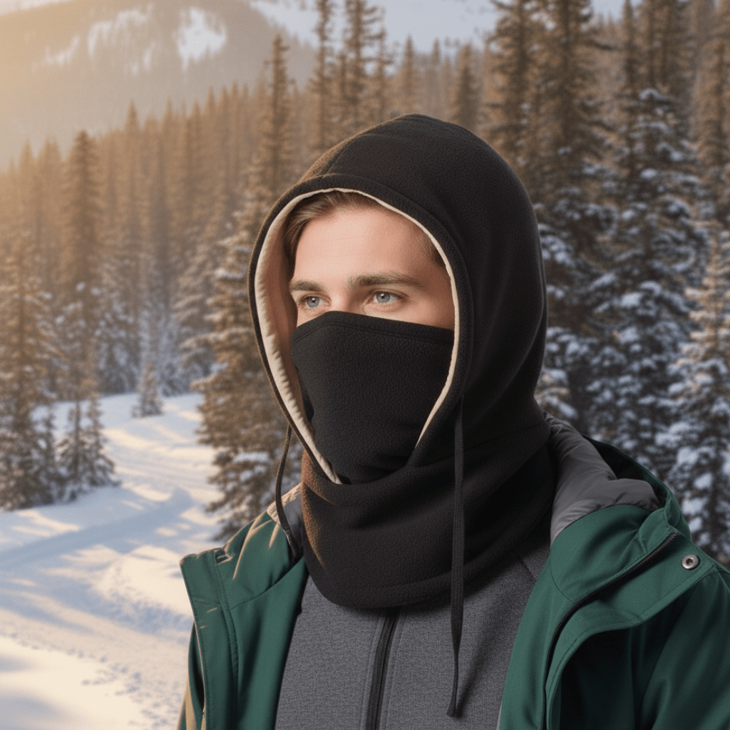 Winter Hat for Men and Women, Windproof Ski Hat with Neck Flap and Face Cover, Fleece Lined Hiking Hat for Cold Weather_00