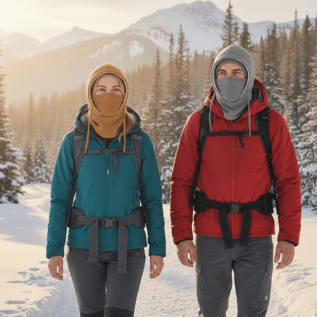 Winter Hat for Men and Women, Windproof Ski Hat with Neck Flap and Face Cover, Fleece Lined Hiking Hat for Cold Weather_01