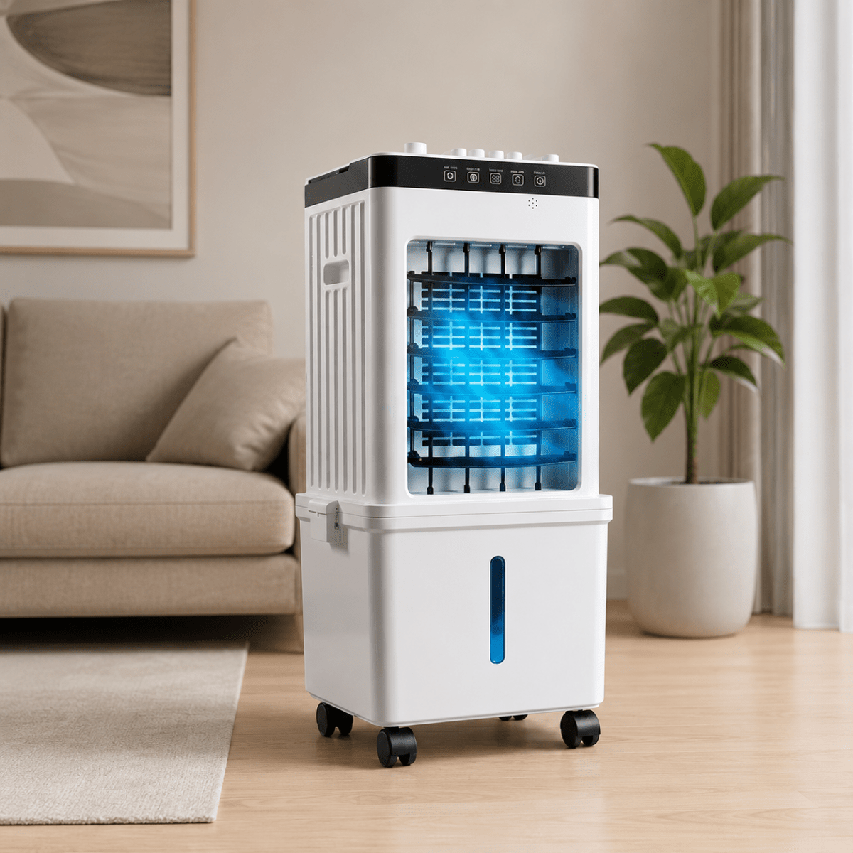 Portable Cooling Unit with Cooling Packs, Portable Air Cooler 3 in 1 with Remote, Evaporative Air Cooler for Bedroom