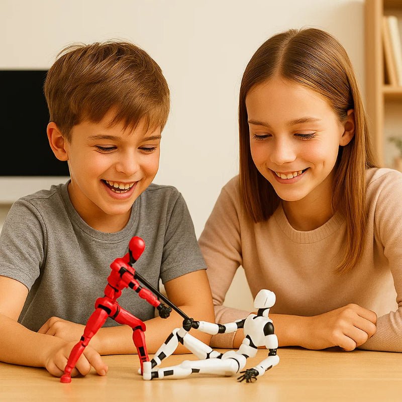 3D Printed Action Figure 14 cm, Articulated Robot Toy, Paintable 3D Printed Toy for Collectors and Display_01