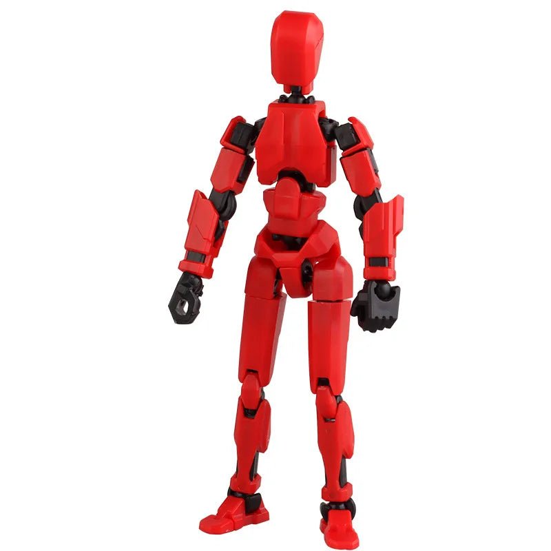 3D Printed Action Figure 14 cm, Articulated Robot Toy, Paintable 3D Printed Toy for Collectors and Display_08