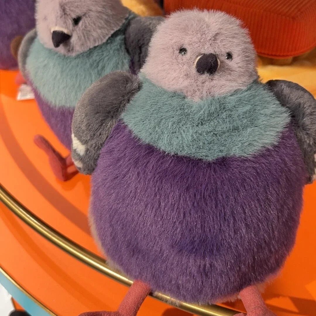 Pigeon Soft Toy, Fluffy Pigeon Plush Toy for Cuddling, Stuffed Animal Bird, 23 cm Cuddly Toy_04