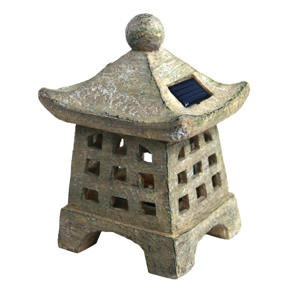 PagodaGlow | Stylish Vintage Outdoor Solar Lantern Light for Garden 0