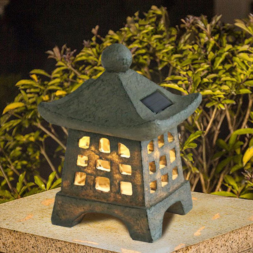 PagodaGlow | Stylish Vintage Outdoor Solar Lantern Light for Garden 4