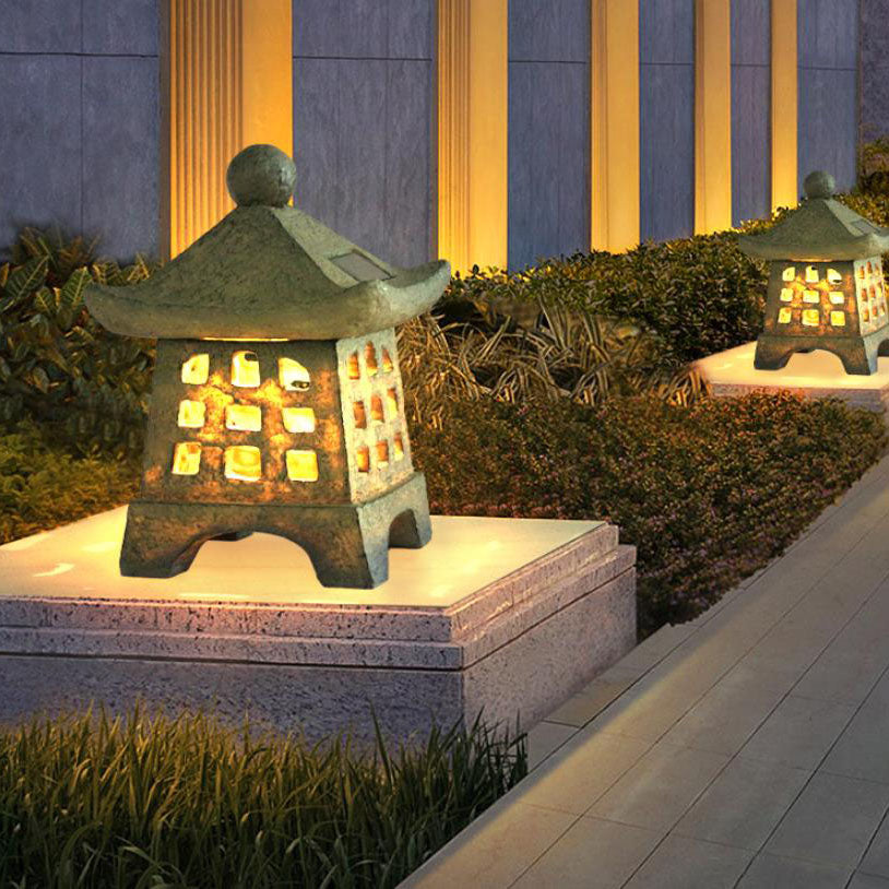 PagodaGlow | Stylish Vintage Outdoor Solar Lantern Light for Garden 5