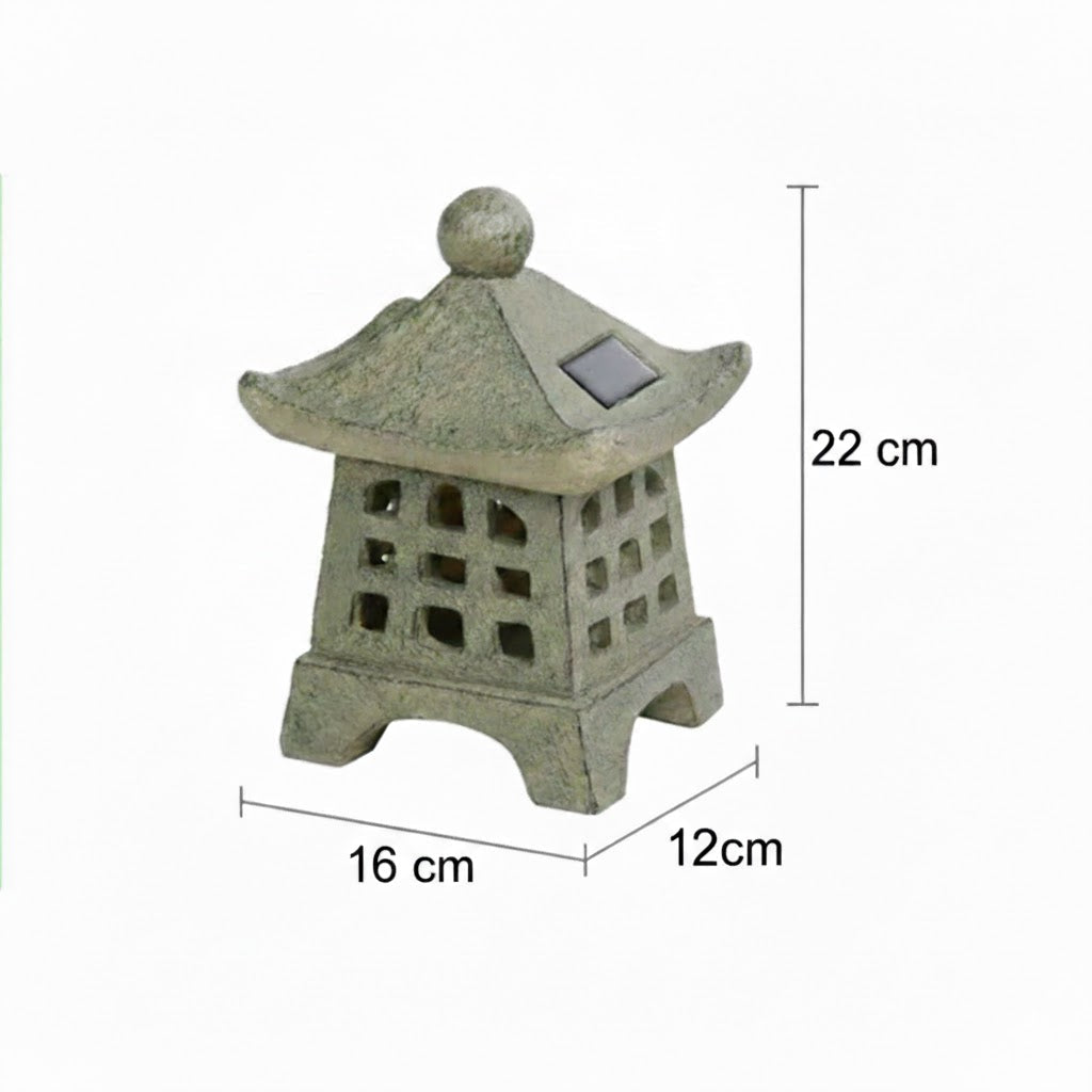 PagodaGlow | Stylish Vintage Outdoor Solar Lantern Light for Garden 7