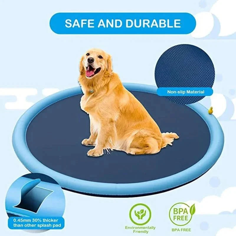 Pawfey | Interactive Dog Water Mat with Built-In Sprinkler for Summer Fun 3