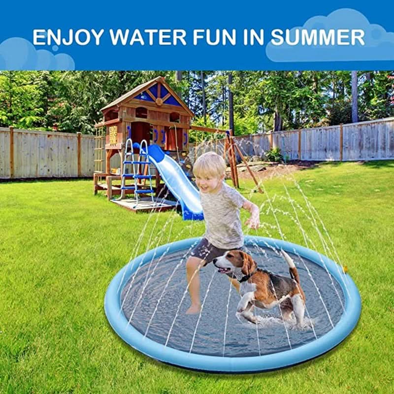 Pawfey | Interactive Dog Water Mat with Built-In Sprinkler for Summer Fun 6