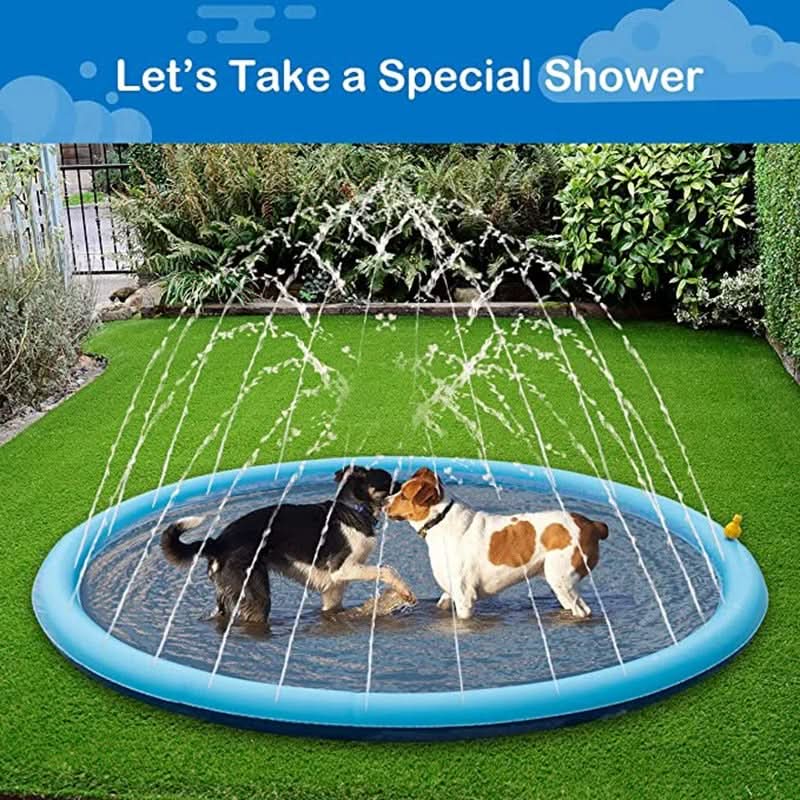 Pawfey | Interactive Dog Water Mat with Built-In Sprinkler for Summer Fun 7