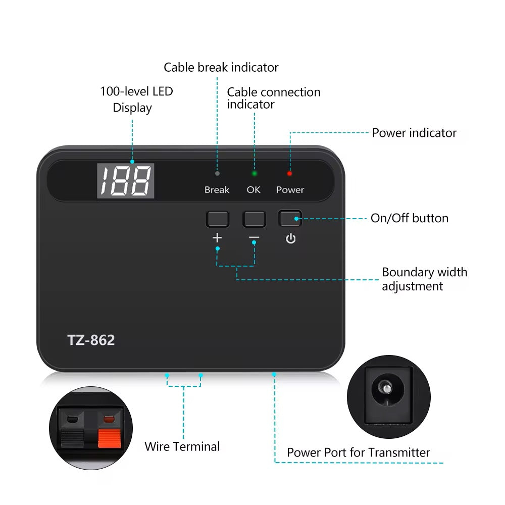 Pawfey | Wireless Dog Fence System with Adjustable Boundary | Weatherproof Collar for Safe Outdoor Roaming 7