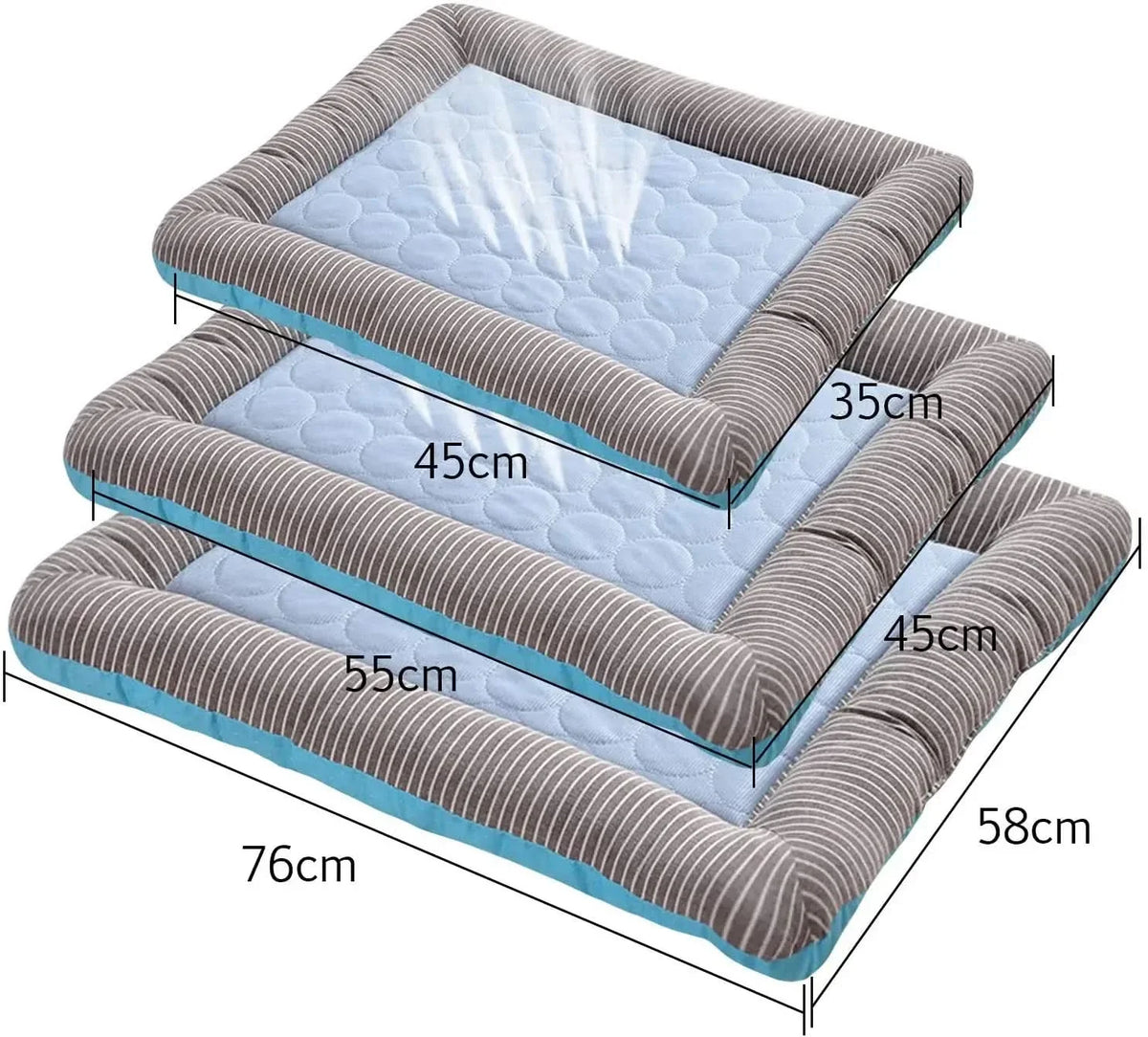 Dog Cooling Mat, Cooling Mat for Cats, Pet Cooling Mat for Hot Days, Non Slip Machine Washable Cool Bed for Dogs_06