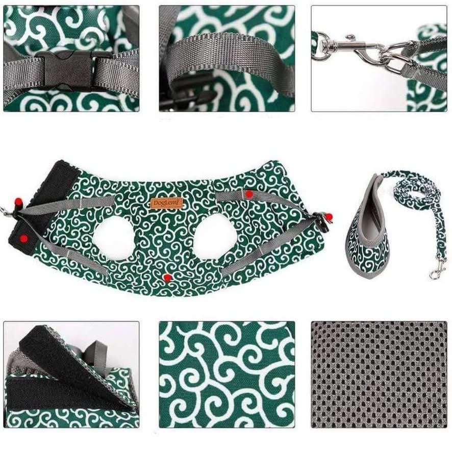 Cat Harness and Lead, Escape Proof Kitten Harness Vest with Leash, Breathable Mesh Cat Accessories for Walking_07