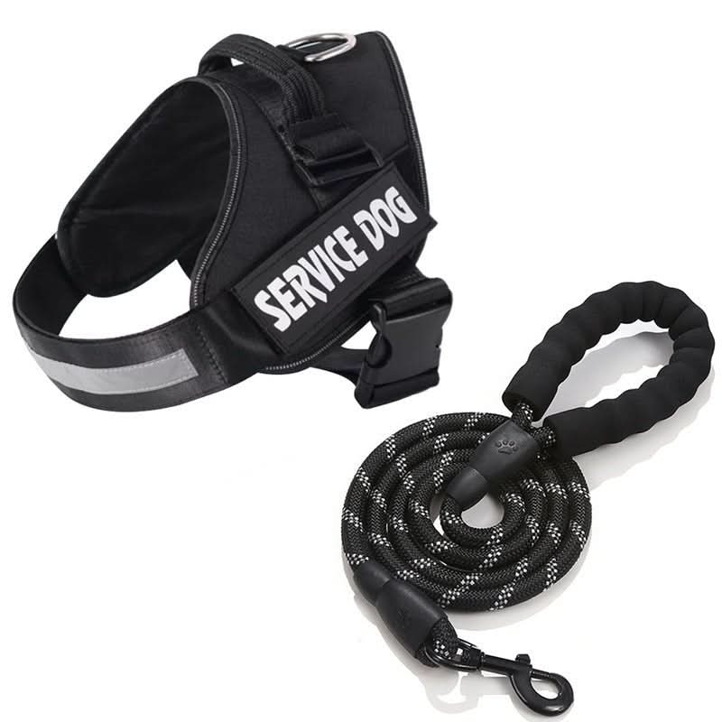 Personalised Dog Harness with Name, Reflective No Choke Dog Harness with Handle for Small and Large Dogs_04