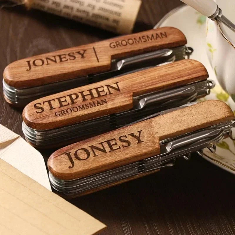 Corkscrew with Knife, Waiters Friend Corkscrew, Wooden Wine Bottle Opener, Personalised Gift, Anniversary Gift_03