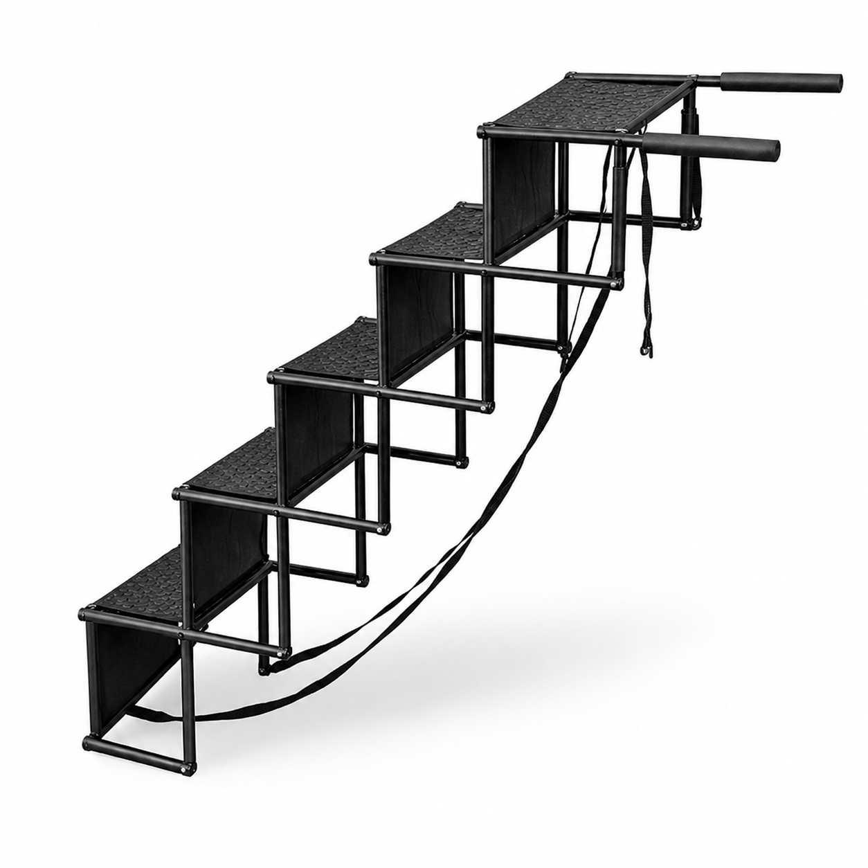 Pet Access | Foldable Dog Steps for Cars with Non-Slip Surface | 5-Step Design for Safe Vehicle Entry