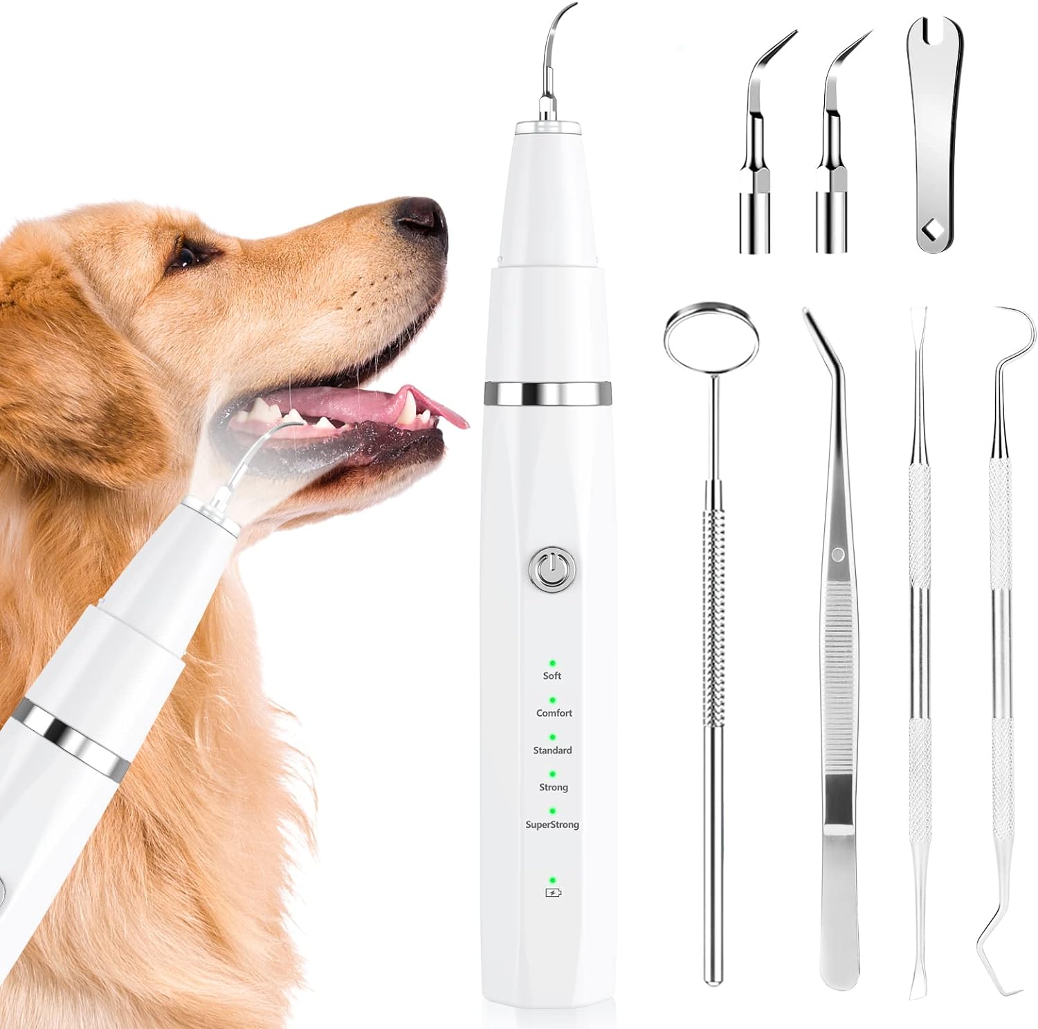 Pet Care Essentials | Ultrasonic Dog Tooth Cleaner for Quick & Gentle Oral Care