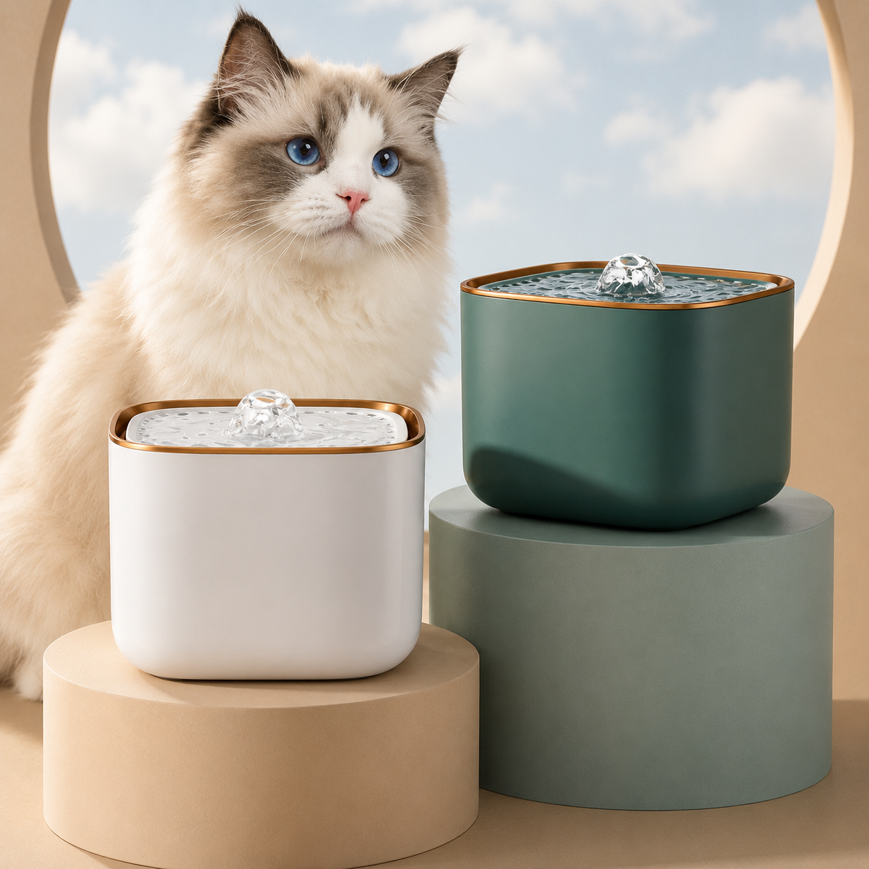Pet Fountain | Automatic Water Dispenser with Filter System | 3L Capacity for Healthy Hydration