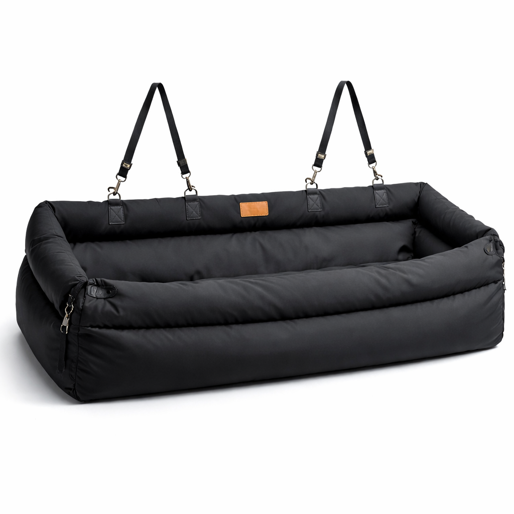 Pet Haven | Dog Car Seat Booster Bed with Waterproof Fabric | Elevated Comfort for Safe Travel 4