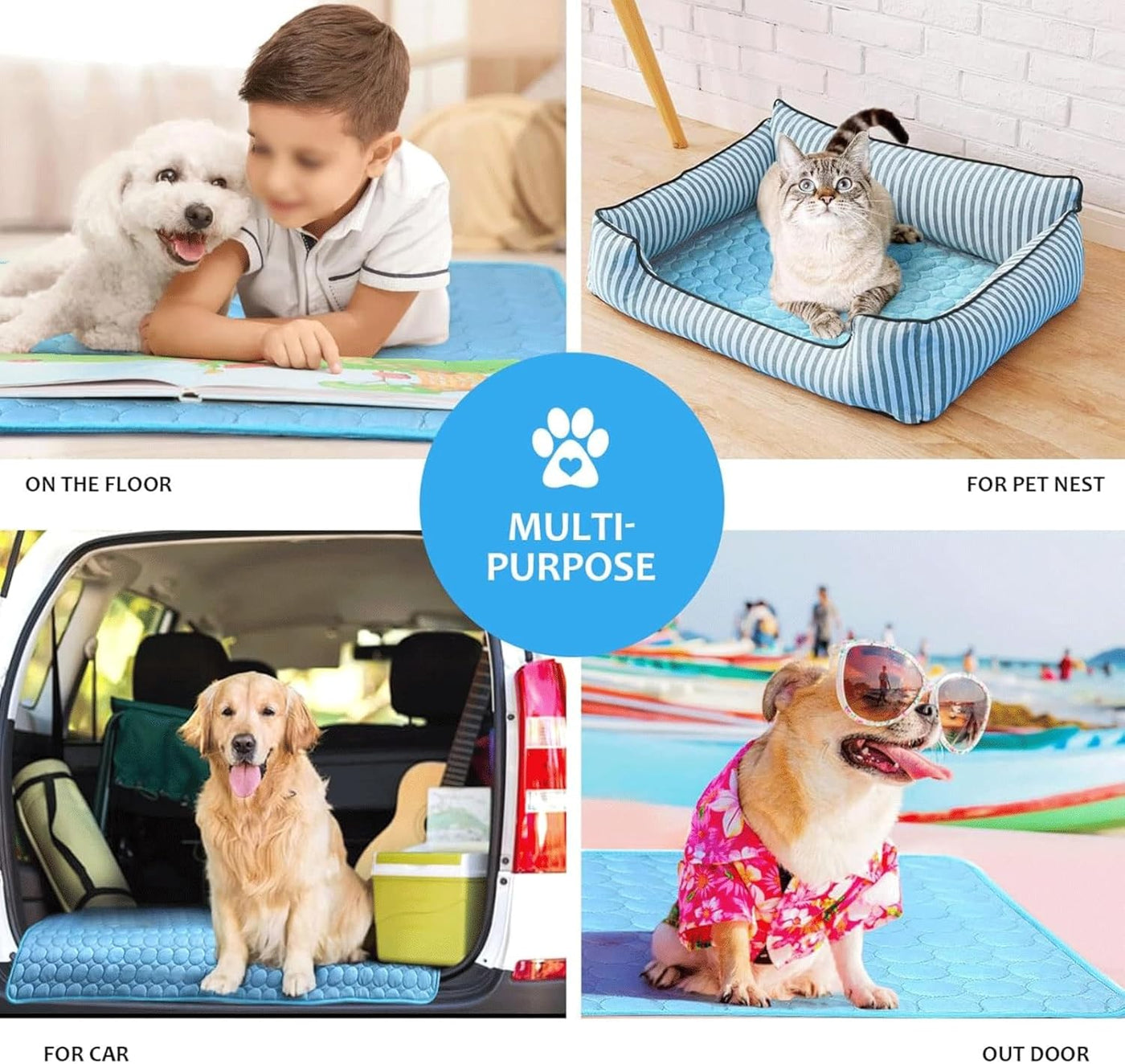 Pet Haven | Extra-Large Dog Cooling Mat with Breathable Surface | Ideal for Summer Comfort 2