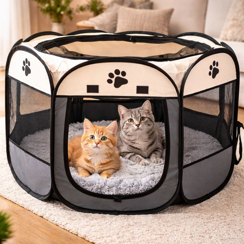 Pet Haven | Portable Dog Playpen with Breathable Mesh Panels | Secure Indoor and Outdoor Enclosure for Pets 3