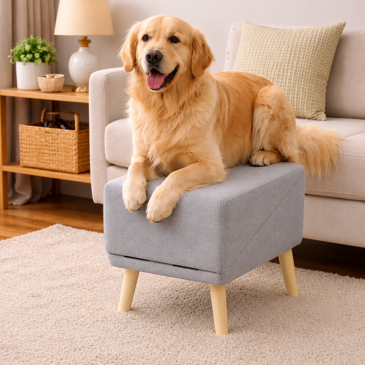 Pet Steps | 2-in-1 Dog Ramp & Stairs with Non-Slip Surface | Foldable Design for Easy Access 2