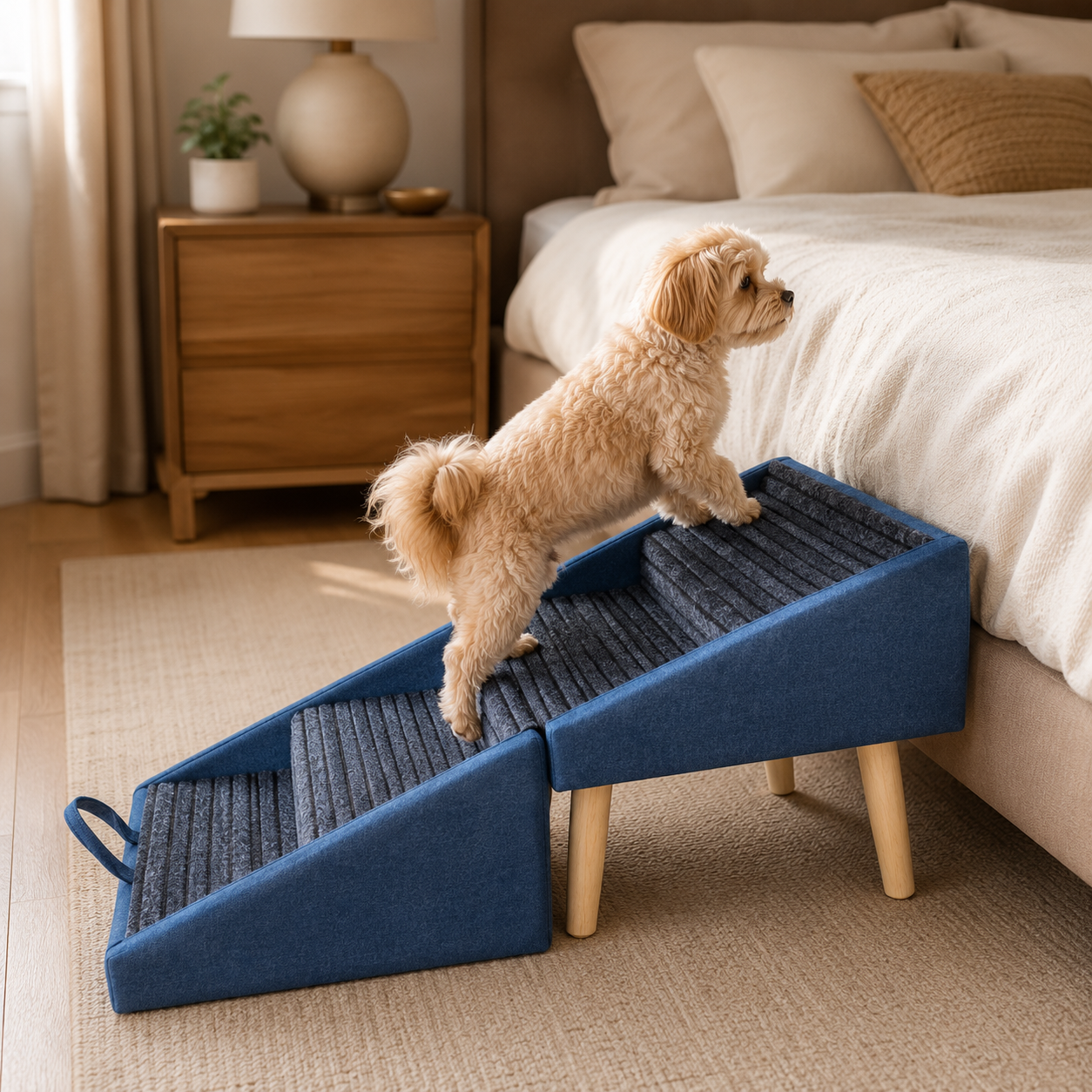 Pet Steps | 2-in-1 Dog Ramp & Stairs with Non-Slip Surface | Foldable Design for Easy Access 5