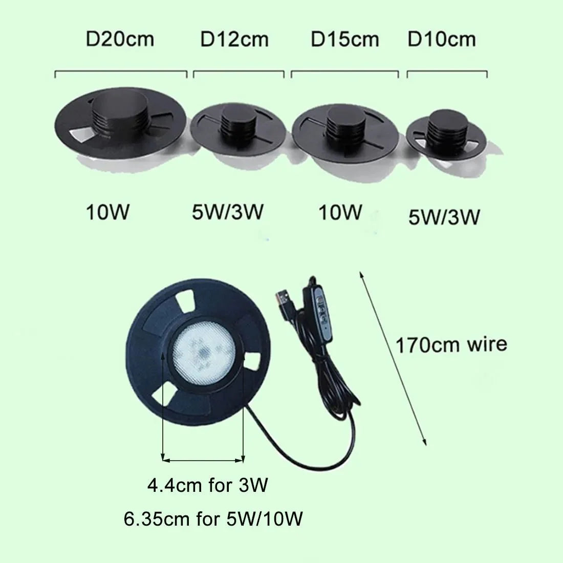 LED Grow Lamp for Indoor Plants, Plant Grow Light with Full Spectrum and Timer, USB Plant Lamp for Houseplants_04
