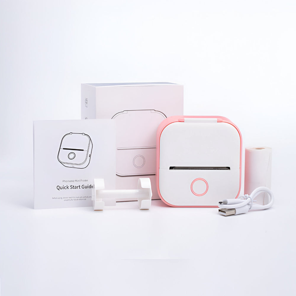 Pocket Printer | Mini Thermal Printer with Bluetooth Connectivity | Compact Design for On-the-Go Printing