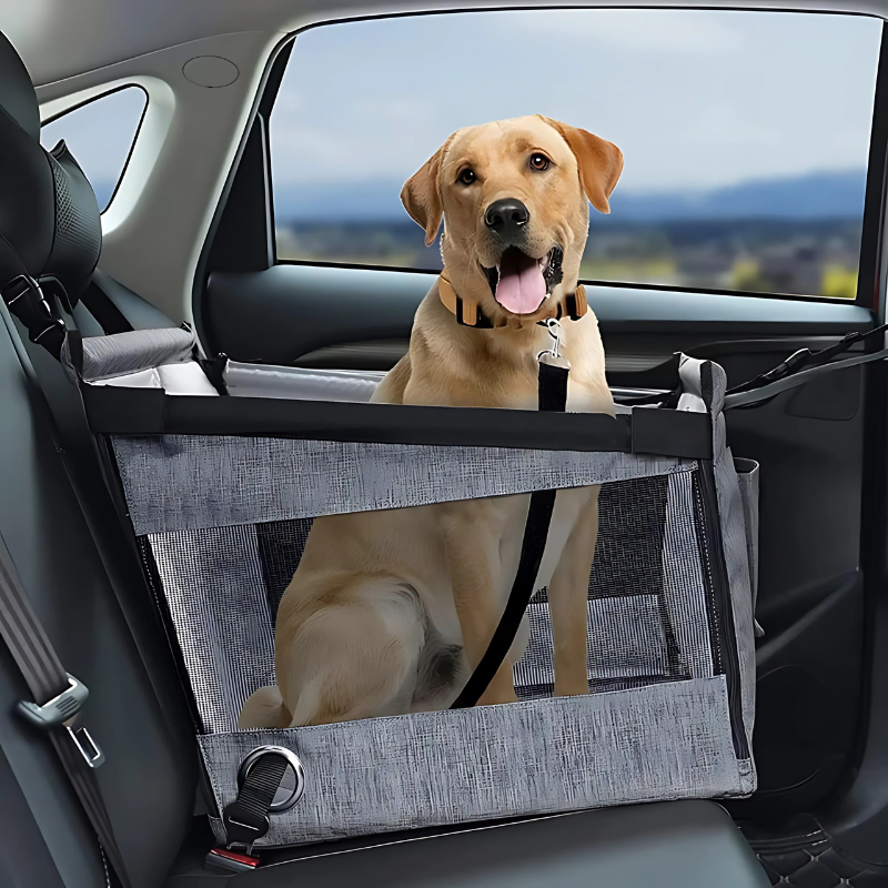 PoochPod | Portable Dog & Cat Car Seat with Waterproof Design | Spacious Comfort for Safe Travel 0