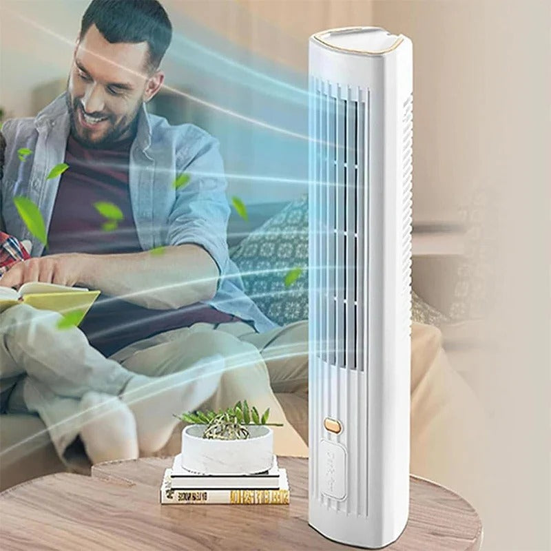 Portable Air Conditioner Fan | Bladeless Design with USB Rechargeable Battery | Compact Cooling Solution for Ultimate Comfort 1