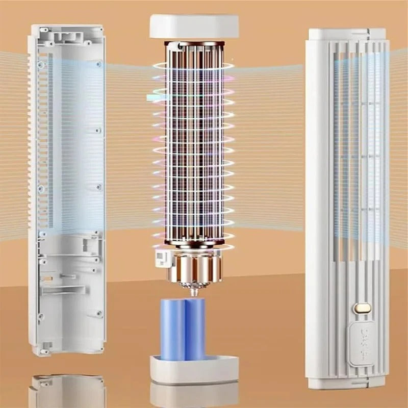 Portable Air Conditioner Fan | Bladeless Design with USB Rechargeable Battery | Compact Cooling Solution for Ultimate Comfort 2