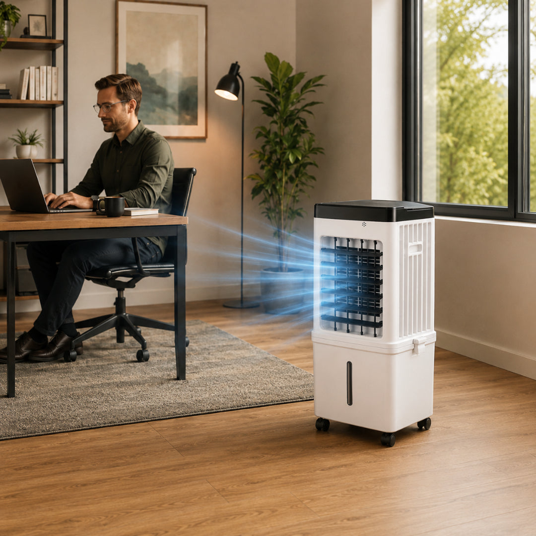 Portable Air Conditioner | 12000 BTU Cooling Unit with Remote Control | Efficient Evaporative Cooler for Rooms up to 550 sq ft 1